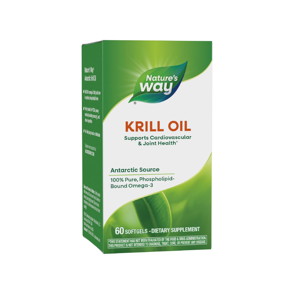 Nature's Way Huile de Krill 60 Gélules avec emballage avant