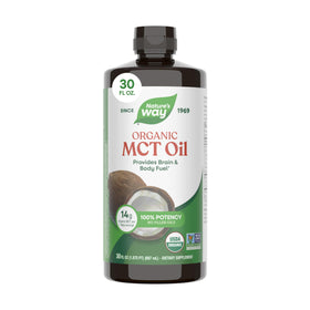 Nature's Way Huile MCT Bio 30 fl oz, vue avant de l'emballage