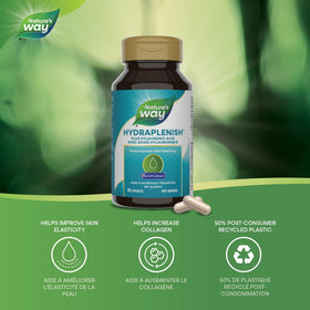 Nature's Way Hydraplenish capsules BioCell Collagen côté