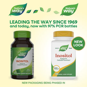 Nature's Way Inositol 500 mg capsules sur une table