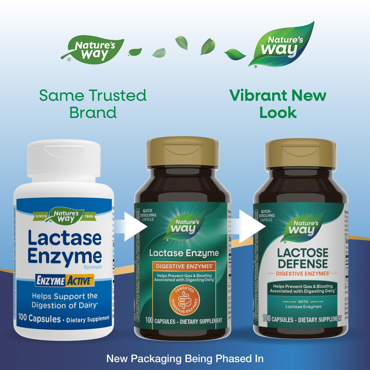 Nature's Way Lactose Defense 100 gélules 690 mg vue de dos