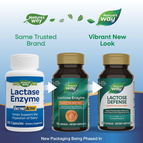 Nature's Way Lactose Defense 100 gélules 690 mg vue de dos