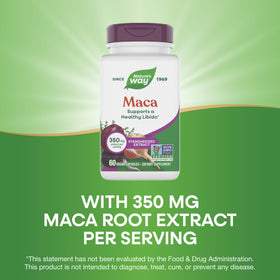 Nature's Way Maca Extrait Standardisé 350 mg - boîte avec 60 capsules