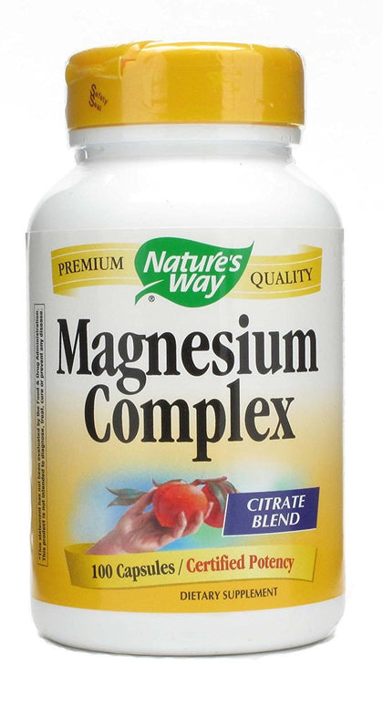 Nature's Way Magnésium 500 mg 100 capsules vue de face
