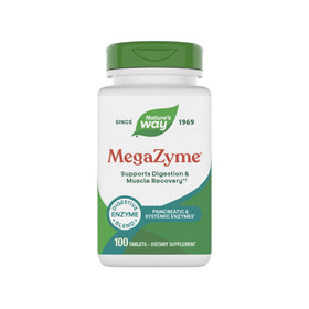 Nature's Way Mega-Zyme 100 comprimés, vue avant du produit