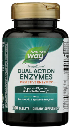 Nature's Way Mega-Zyme 200 comprimés, vue de face