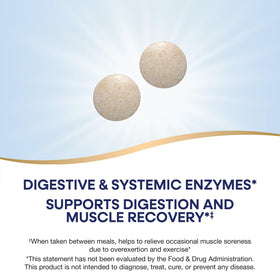 Nature's Way Mega-Zyme, présentation des comprimés dans la main
