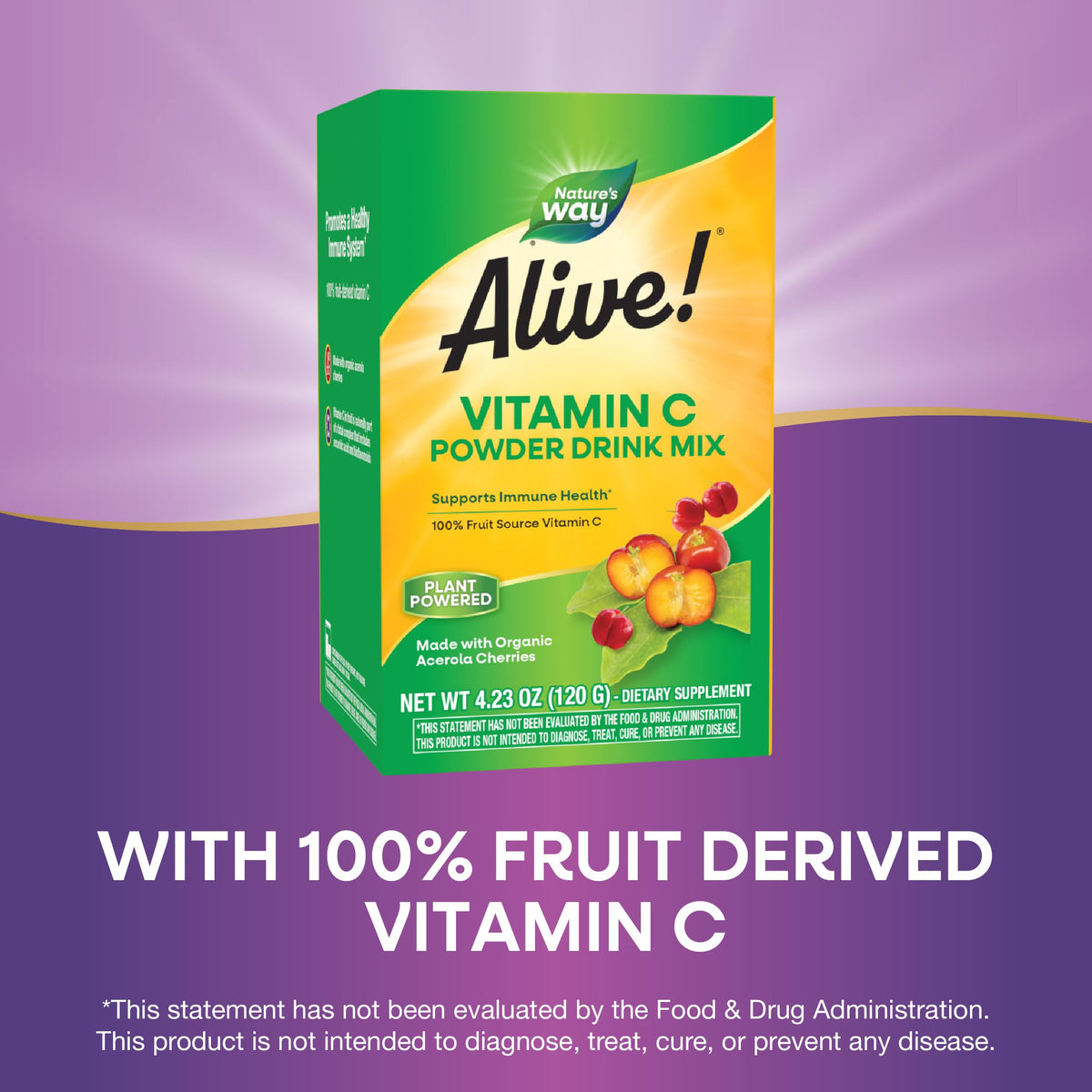 Nature's Way Mélange de Poudre de Vitamine C 181g étiquette