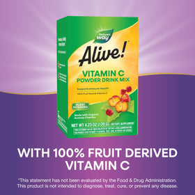 Nature's Way Mélange de Poudre de Vitamine C 181g étiquette