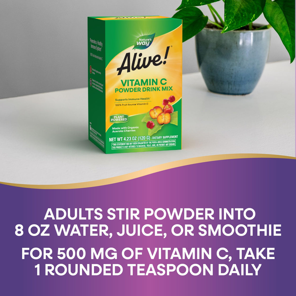 Nature's Way Mélange de Poudre de Vitamine C 181g ingrédients