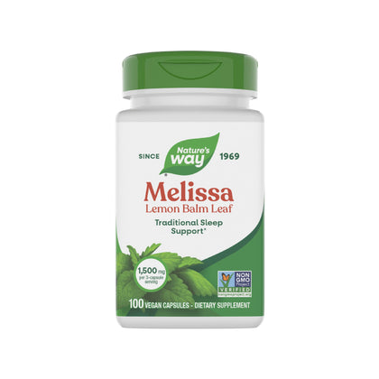 Nature's Way Melissa Balm Citron 1500 mg gélules avant