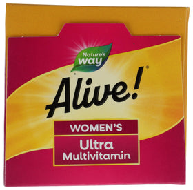 Nature's Way Multivitamin Femme 60 comprimés, vue arrière de la bouteille