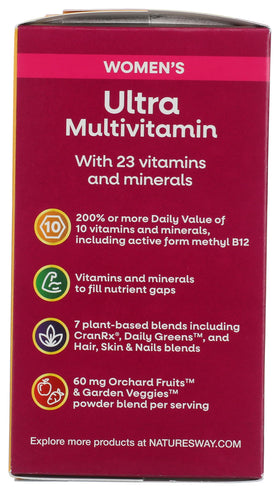 Nature's Way Multivitamin Femme, comprimés dans un bol