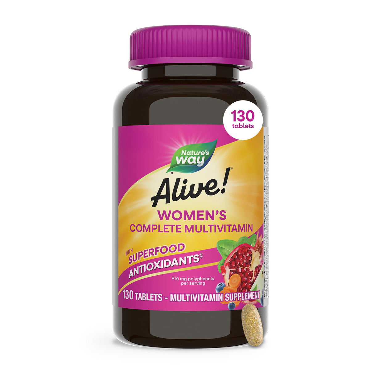 Nature's Way Multivitamine Complète Femme 130 comprimés, vue de face