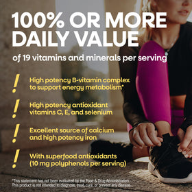 Nature's Way Multivitamine Complète Femme, comprimés dans une main