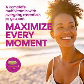 Nature's Way Multivitamine Complète Femme, emballage et informations nutritionnelles