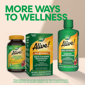 Nature's Way Multivitamine Complète Max6 Potency avec des fruits