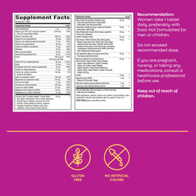 Nature's Way Multivitamine Femme 50+ comprimés avec un verre d'eau