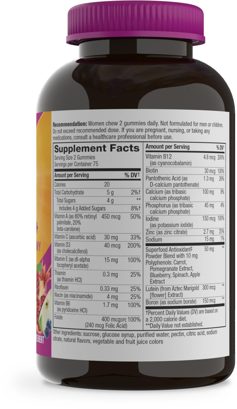 Nature's Way Multivitamine Gummy Femme 50+ ambiance conviviale avec une femme