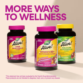 Nature's Way Multivitamine Gummy Femme 50+ informations nutritionnelles sur l'étiquette