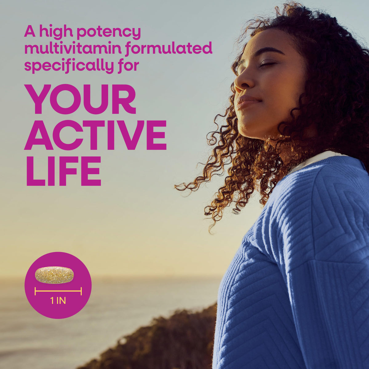 Nature's Way Multivitamine Ultra Femme côté avec informations nutritionnelles