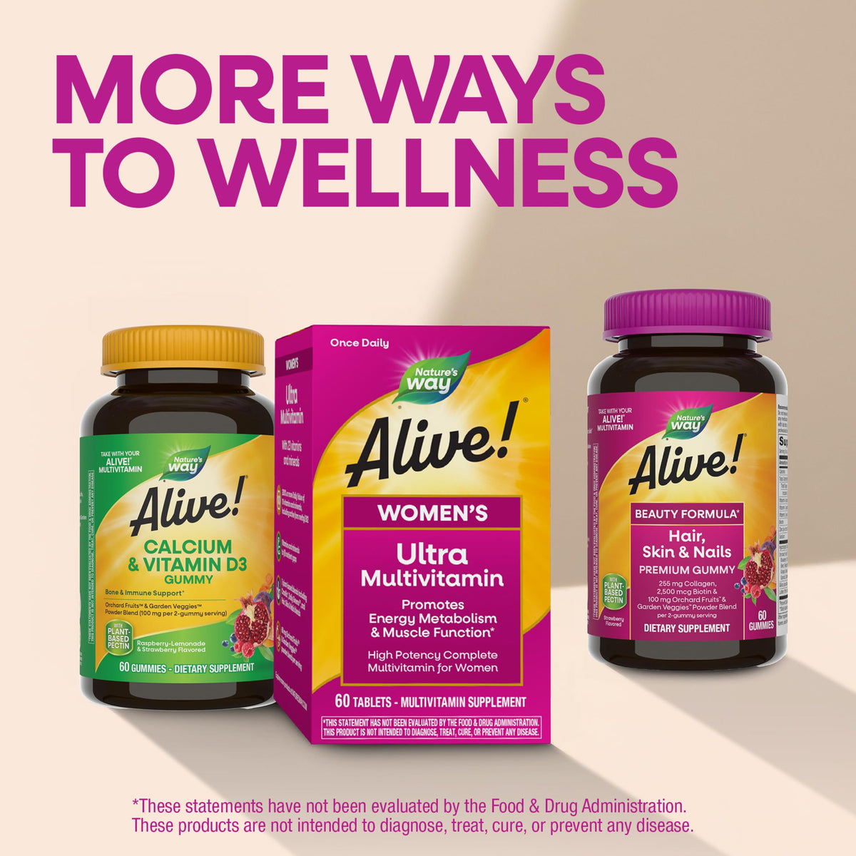 Nature's Way Multivitamine Ultra Femme sur une table de cuisine