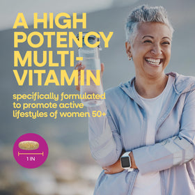 Nature's Way Multivitamines Femmes 50+ emballage et informations nutritionnelles