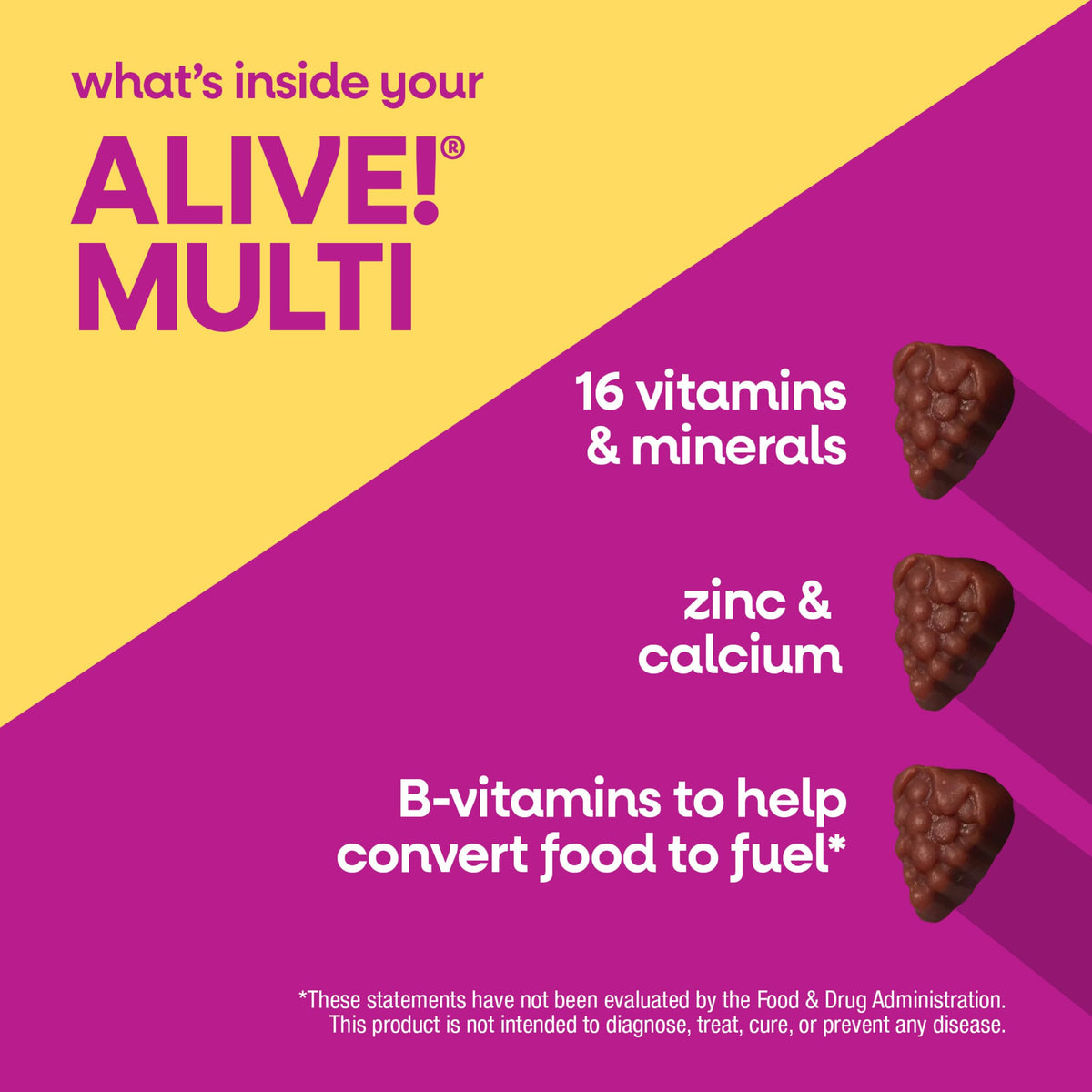 Nature's Way Multivitamines Femmes 50+ Gummies en gros plan