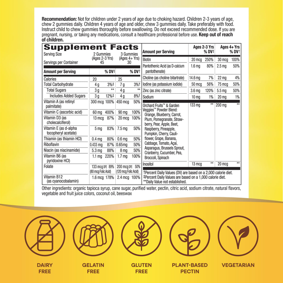 Nature's Way Multivitamines Gélifiées Premium Enfants - gummies sur une table