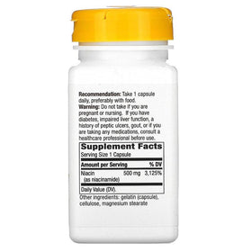 Nature's Way Niacinamide 500 mg 100 Capsules - vue latérale