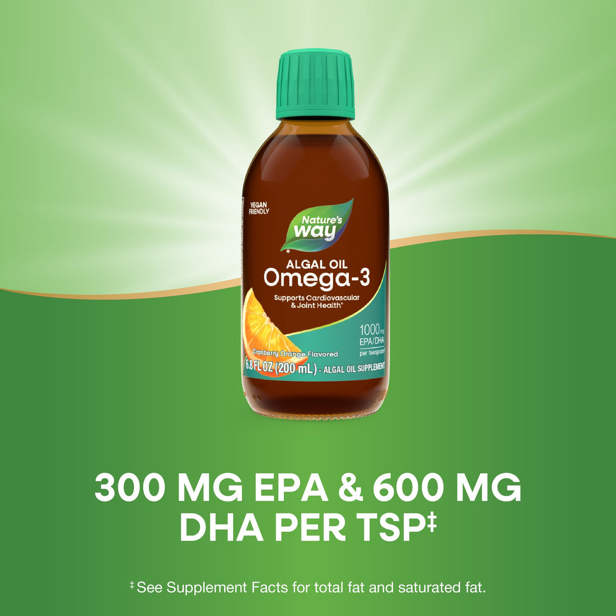 Nature's Way NutraVege Omega-3 200 ml avec cuillère doseuse