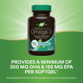 Nature's Way NutraVege Omega-3 Vegan softgel close-up