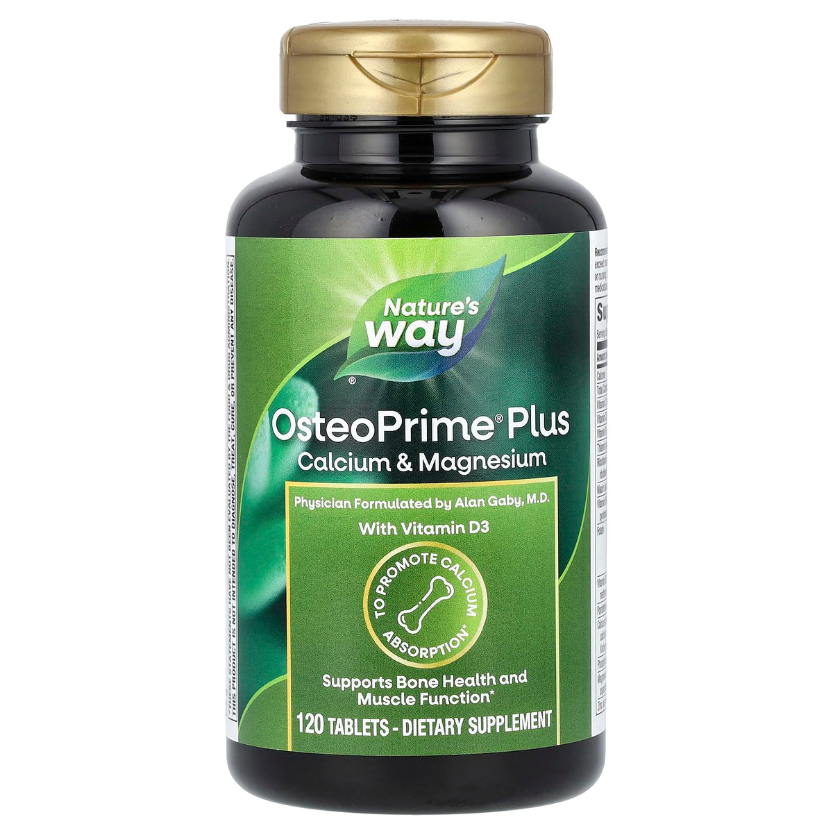 Nature's Way OsteoPrime Plus Calcium 120 comprimés en vue de face