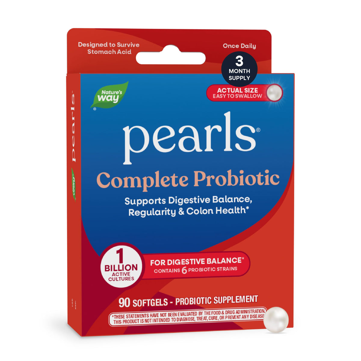 Nature's Way Pearls Complete Probiotic gélules molles vue de face