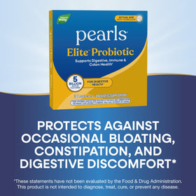 Nature's Way Pearls Elite Probiotic, côté de l'emballage