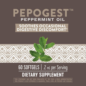 Nature's Way Pepogest, gélules d'huile de menthe poivrée, vue arrière