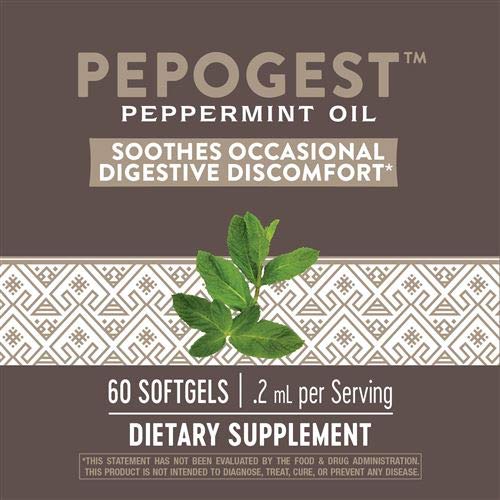 Nature's Way Pepogest, gélules ouvertes montrant le contenu