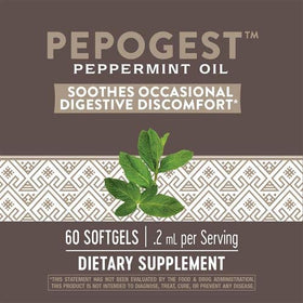 Nature's Way Pepogest, gélules ouvertes montrant le contenu