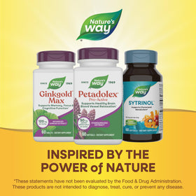 Nature's Way Petadolex Pro-Active capsules sur une table