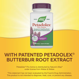 Nature's Way Petadolex Pro-Active extrait de butterbur en gros plan