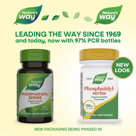 Nature's Way Phosphatidylserine 100 mg capsules, vue de côté