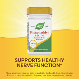 Nature's Way Phosphatidylserine, capsules sur une table