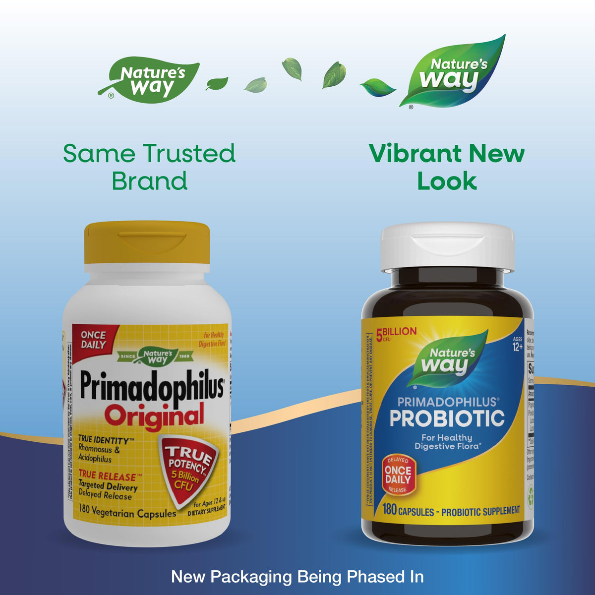 Nature's Way Primadophilus Original capsules sur une surface blanche