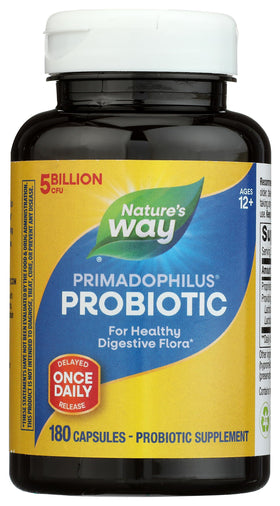 Nature's Way Primadophilus Probiotic 180 capsules vue de face