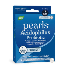 Nature's Way Probiotic Pearls Acidophilus 90 gélules, vue de l'emballage avant