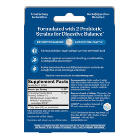 Nature's Way Probiotic Pearls Acidophilus gélules avec un fond de nature