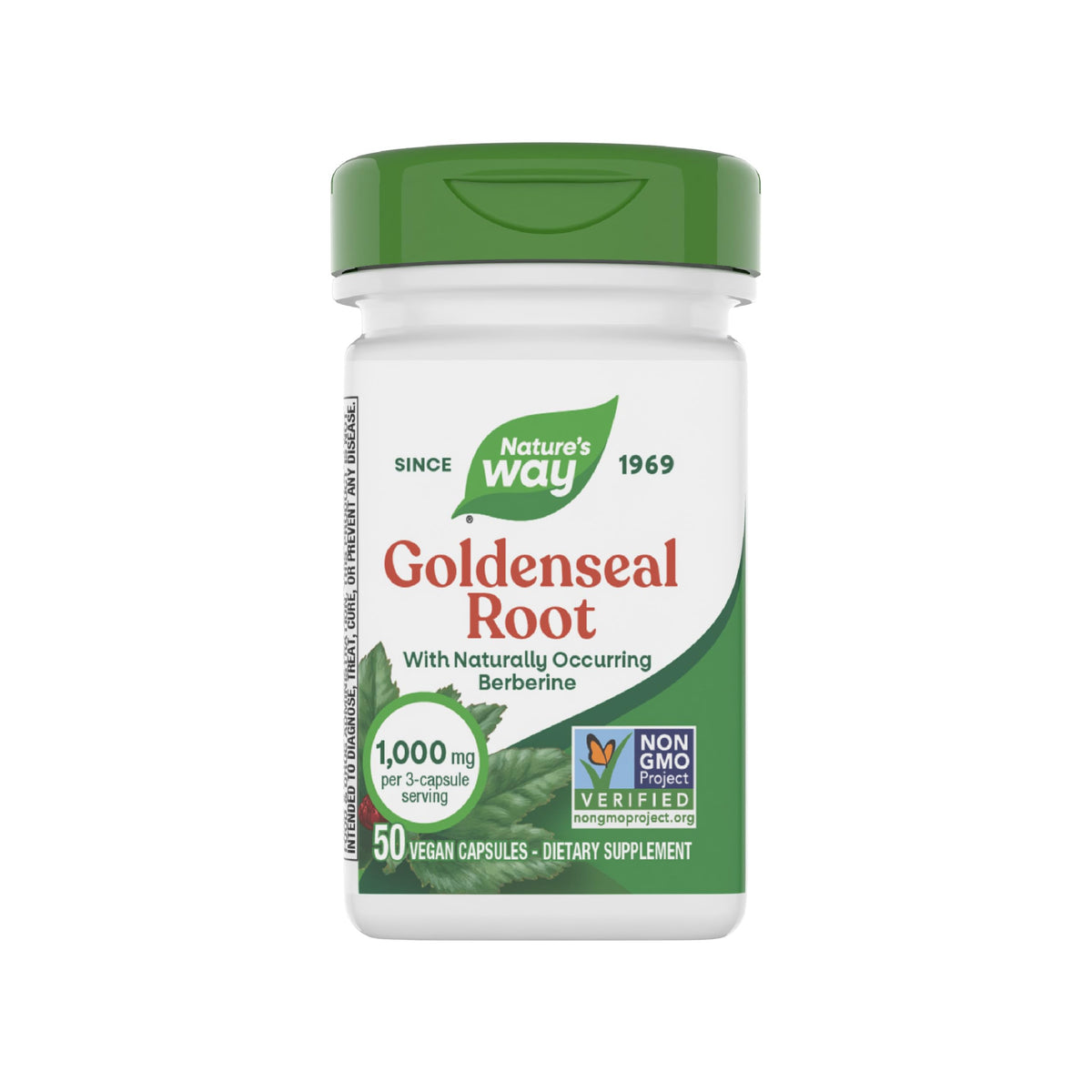 Nature's Way Racine de Goldenseal 50 Capsules vue de face