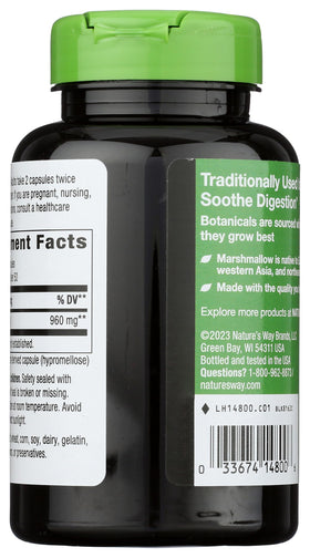 Nature's Way Racine de Guimauve 100 Capsules Végétales vue arrière