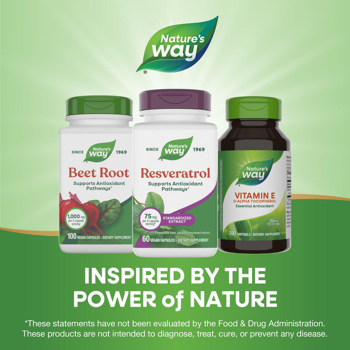 Nature's Way Resveratrol 60 g dans un cadre de vie saine