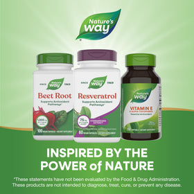 Nature's Way Resveratrol 60 g dans un cadre de vie saine